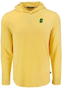 Cutter and Buck UNCC 49ers Mens Yellow Coastline Eco Long Sleeve Hoodie