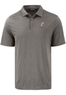 Cutter and Buck Cincinnati Bearcats Mens Grey Coastline Eco Short Sleeve Polo