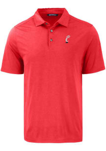 Cutter and Buck Cincinnati Bearcats Mens Red Coastline Eco Short Sleeve Polo