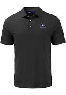 Cutter and Buck Creighton Bluejays Mens Black Coastline Eco Short Sleeve Polo