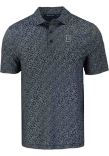Cutter and Buck Dartmouth Big Green Mens Black Pike Pebble Short Sleeve Polo