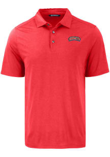 Cutter and Buck Delaware State Hornets Mens Red Coastline Eco Short Sleeve Polo