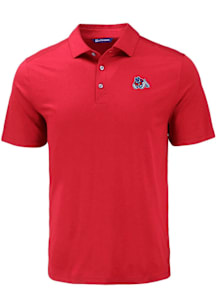Cutter and Buck Fresno State Bulldogs Mens Cardinal Coastline Eco Short Sleeve Polo