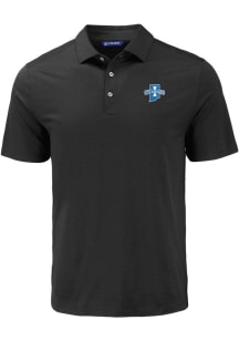 Cutter and Buck Indiana State Sycamores Mens Black Coastline Eco Short Sleeve Polo