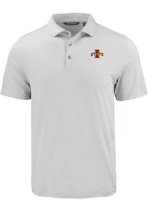 Cutter and Buck Iowa State Cyclones Mens Charcoal Coastline Eco Short Sleeve Polo