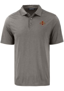 Cutter and Buck Iowa State Cyclones Mens Grey Coastline Eco Short Sleeve Polo