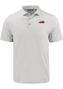 Cutter and Buck Jacksonville State Gamecocks Mens Charcoal Coastline Eco Short Sleeve Polo