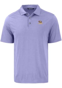 Cutter and Buck LSU Tigers Mens Pink Coastline Eco Short Sleeve Polo