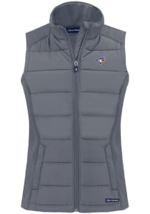 Cutter and Buck Toronto Blue Jays Womens Grey Evoke Vest