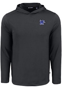 Cutter and Buck Memphis Tigers Mens Black Coastline Eco Long Sleeve Hoodie