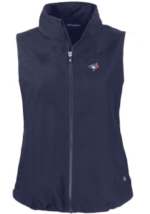 Cutter and Buck Toronto Blue Jays Womens Navy Blue Charter Vest