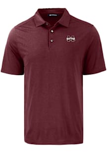 Cutter and Buck Mississippi State Bulldogs Mens Maroon Coastline Eco Short Sleeve Polo