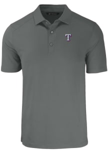 Cutter and Buck Texas Rangers Big and Tall Grey Forge Big and Tall Golf Shirt