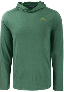 Cutter and Buck Notre Dame Fighting Irish Mens Green Coastline Eco Long Sleeve Hoodie