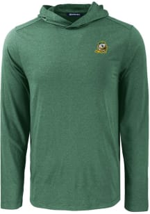 Mens Oregon Ducks Green Cutter and Buck Coastline Eco Hooded Sweatshirt