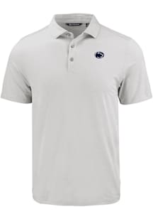 Mens Penn State Nittany Lions Charcoal Cutter and Buck Coastline Eco Short Sleeve Polo Shirt