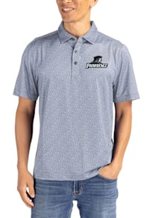 Cutter and Buck Providence Friars Mens Grey Pike Pebble Short Sleeve Polo