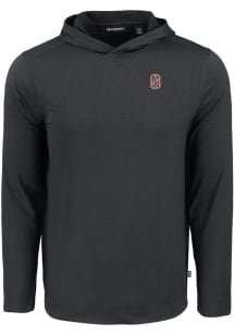 Cutter and Buck Stanford Cardinal Mens Black Coastline Eco Long Sleeve Hoodie