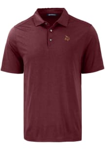 Cutter and Buck Texas State Bobcats Mens Maroon Coastline Eco Short Sleeve Polo