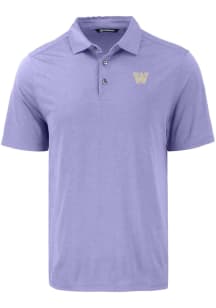 Cutter and Buck Washington Huskies Mens Pink Coastline Eco Short Sleeve Polo