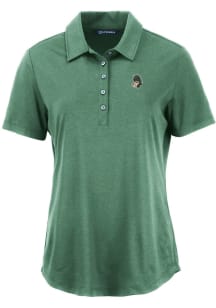 Cutter and Buck Michigan State Spartans Womens Green Vault Coastline Eco Short Sleeve Polo Shirt