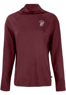 Cutter and Buck Mississippi State Bulldogs Womens Maroon Vault Mascot Coastline Eco Funnel Neck ..