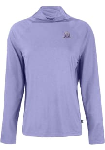 Cutter and Buck Northwestern Wildcats Womens Purple Vault Coastline Eco Funnel Neck Crew Sweatsh..