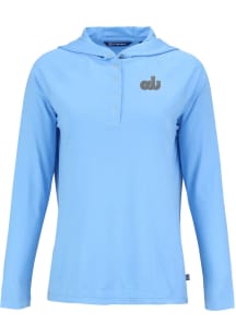 Cutter and Buck Old Dominion Monarchs Womens Light Blue Vault Coastline Eco Hooded Sweatshirt