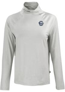 Cutter and Buck Penn State Nittany Lions Womens Grey Vault Coastline Eco Funnel Neck Crew Sweats..