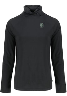 Cutter and Buck Dartmouth Big Green Womens Black Coastline Eco Funnel Neck Crew Sweatshirt