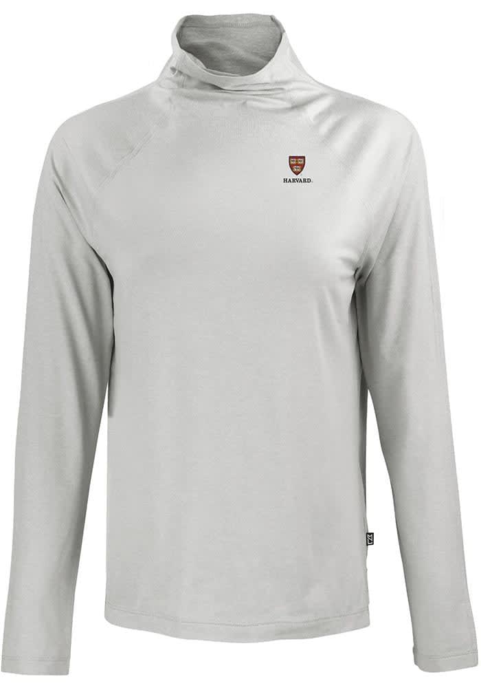 Harvard Crimson Cutter and Buck Crew Sweatshirt Womens GREY