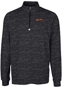 Cutter and Buck Idaho State Bengals Mens Black Vault Traverse Camo Big and Tall Qtr Zip