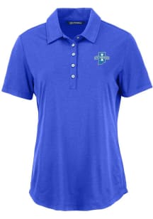 Cutter and Buck Indiana State Sycamores Womens Blue Coastline Eco Short Sleeve Polo Shirt