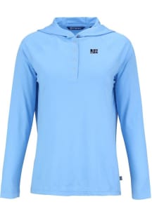 Cutter and Buck Jackson State Tigers Womens Light Blue Coastline Eco Hooded Sweatshirt