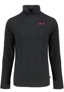 Cutter and Buck Jacksonville State Gamecocks Womens Black Coastline Eco Funnel Neck Crew Sweatsh..