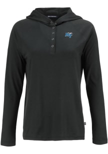 Cutter and Buck Middle Tennessee Blue Raiders Womens Black Coastline Eco Hooded Sweatshirt