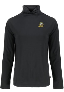 Cutter and Buck Oregon Ducks Womens Black Coastline Eco Funnel Neck Crew Sweatshirt