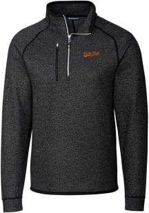 Cutter and Buck Idaho State Bengals Mens Charcoal Mainsail Big and Tall 1/4 Zip Pullover