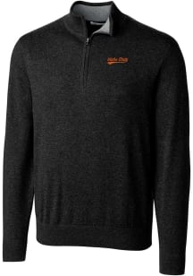 Cutter and Buck Idaho State Bengals Mens Black Lakemont Big and Tall 1/4 Zip Pullover
