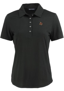 Cutter and Buck Texas State Bobcats Womens Black Coastline Eco Short Sleeve Polo Shirt