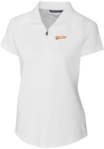 Cutter and Buck Idaho State Bengals Womens White Forge Short Sleeve Polo Shirt