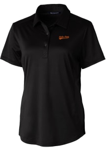 Cutter and Buck Idaho State Bengals Womens Black Prospect Short Sleeve Polo Shirt