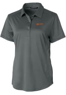 Cutter and Buck Idaho State Bengals Womens Grey Prospect Short Sleeve Polo Shirt