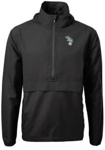 Cutter and Buck Oakland Athletics Mens Black Cooperstown Charter Eco Pullover Jackets