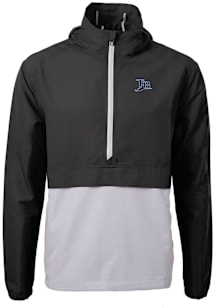 Cutter and Buck Tampa Bay Rays Mens Black Cooperstown Charter Eco Pullover Jackets