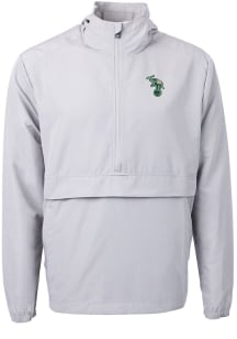 Cutter and Buck Oakland Athletics Mens Grey Cooperstown Charter Eco Pullover Jackets