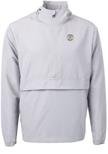 Cutter and Buck Milwaukee Brewers Mens Grey Cooperstown Charter Eco Pullover Jackets