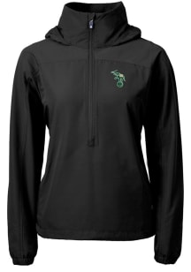 Cutter and Buck Oakland Athletics Womens Black Cooperstown Charter Eco Long Sleeve Pullover