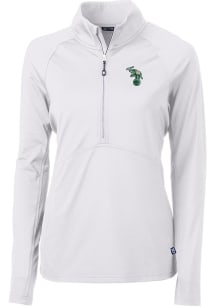 Cutter and Buck Oakland Athletics Womens White Cooperstown Adapt Eco Qtr Zip