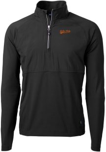 Cutter and Buck Idaho State Bengals Mens Black Adapt Eco Long Sleeve 1/4 Zip Pullover